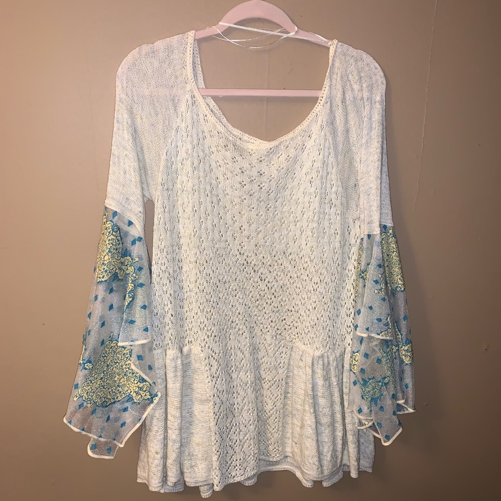 Free People flutter sleeve top